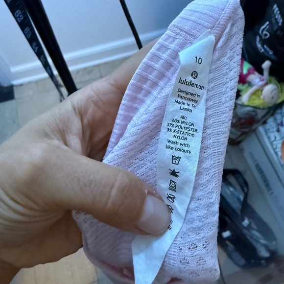 Lululemon Pale Pink Swiftly Tech Long Sleeve Crew Top - Picture 4 of 4